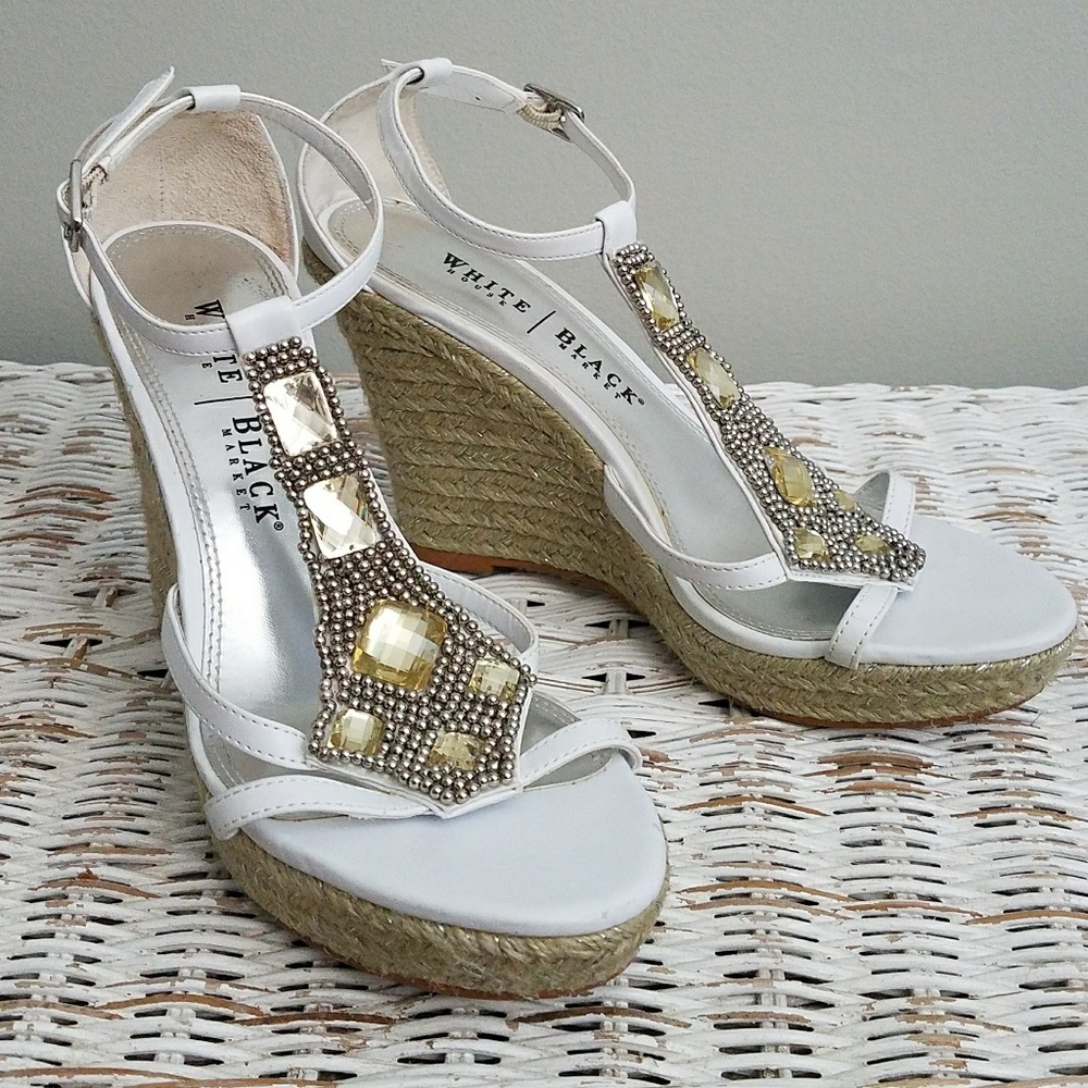 White House Black Market Janet Espadrille Wedges